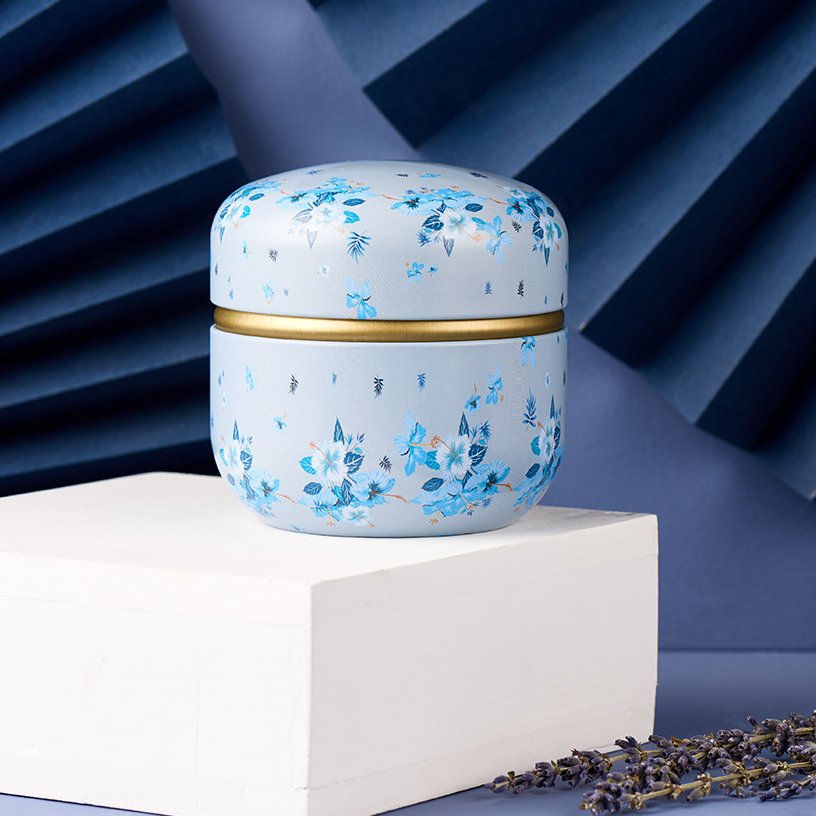 Portable Tea Box Universal Tea Storage Sealed Container Retro Pattern Printed Metal Jars Kitchen Organizer Cans Tins Box