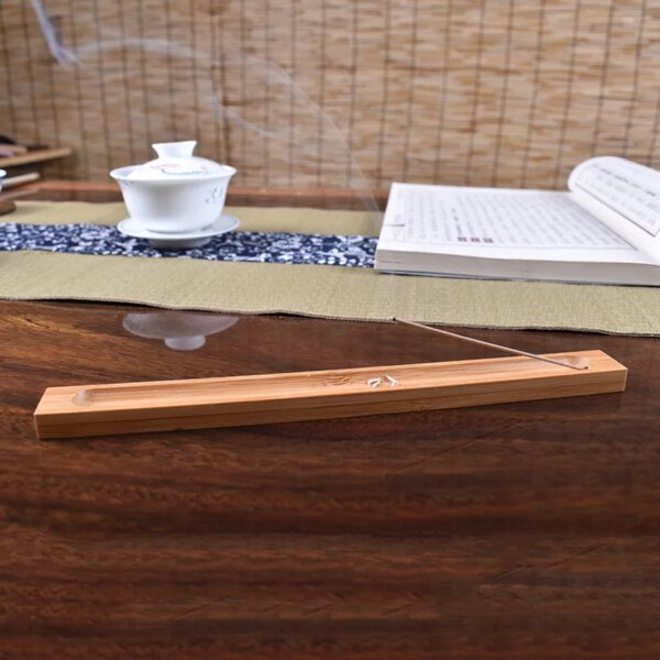 23cm Wood Sandalwood Coil Base Home Line Incense Burner Wooden Incense Stick Holder Decoration Crafts - Image 2
