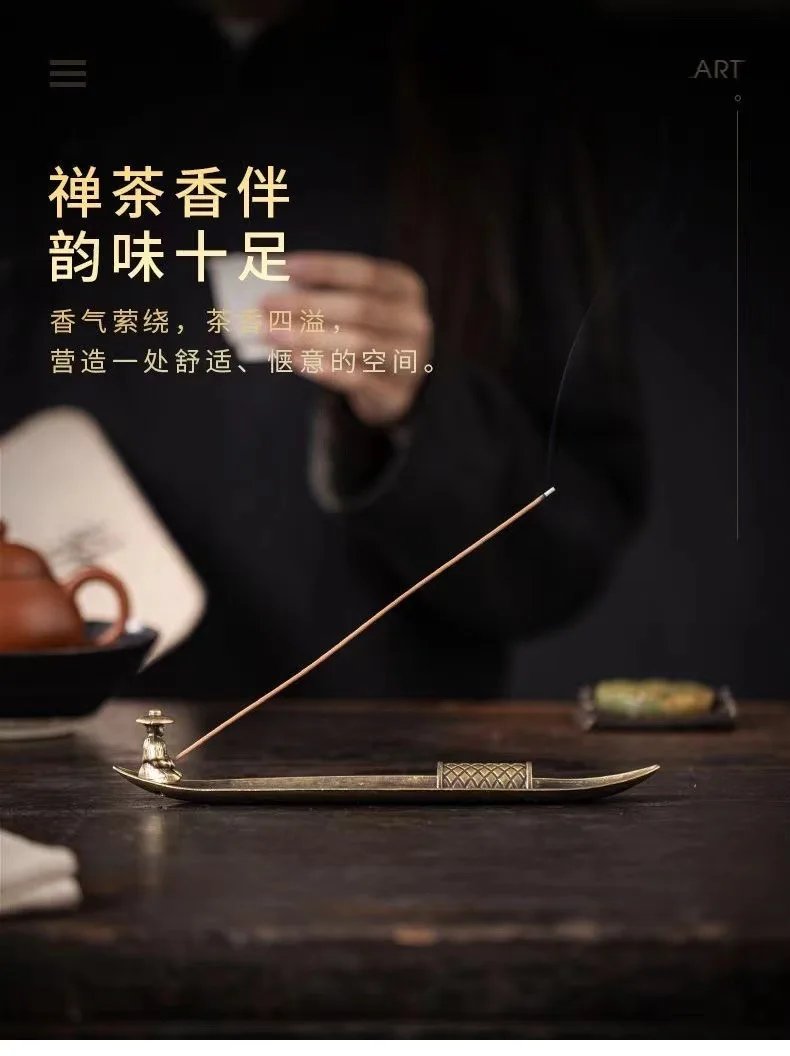 Creative Incense Holder Aromatherapy Ornament Incense Holder Boat Old Men Fishing Japanese Style Incense Stick Burner Home Decor Creative Incense Holder Aromatherapy Ornament Incense Holder Boat Old Men Fishing Japanese Style Incense Stick Burner Home Decor