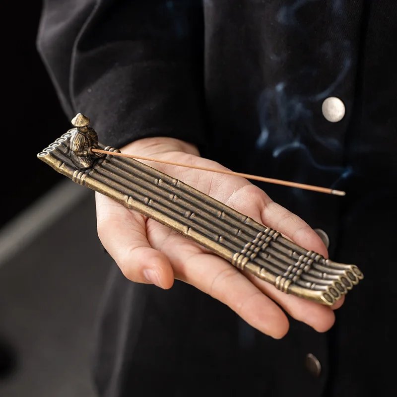 Creative Incense Holder Aromatherapy Ornament Incense Holder Boat Old Men Fishing Japanese Style Incense Stick Burner Home Decor Creative Incense Holder Aromatherapy Ornament Incense Holder Boat Old Men Fishing Japanese Style Incense Stick Burner Home Decor