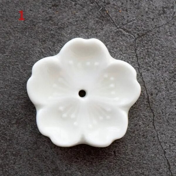 Cherry Blossom Incense Burner Home Ceramic Decor  Stick Holder Aromatherapy Censer Office Teahouse Ornament - Image 5