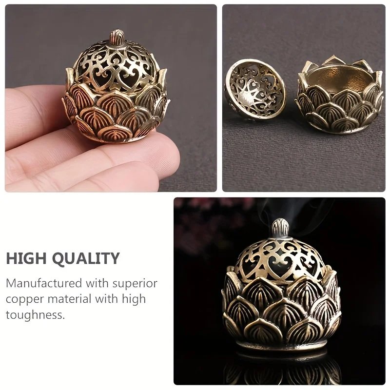 1pc Lotus Incense Holder,Small Inscent Cone Burner,Mini Asian Style Lotus Flower Zen Decor Gift 1pc Lotus Incense Holder,Small Inscent Cone Burner,Mini Asian Style Lotus Flower Zen Decor Gift