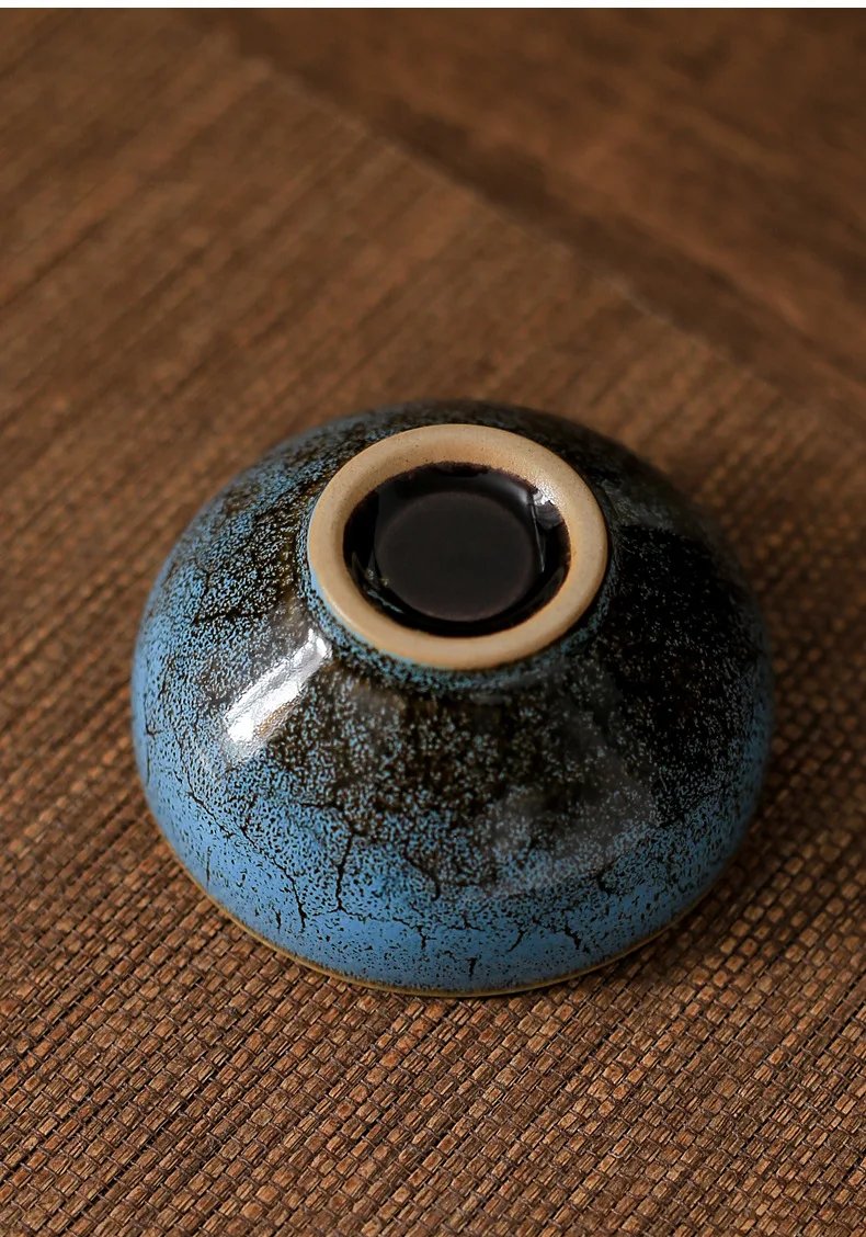 45ml Mini Tea Bowl Kiln Transformation Ceramic Tea Cup Chinese Kung Fu Teacup Espresso Coffee Cups Jianzhan Afternoon Teacups